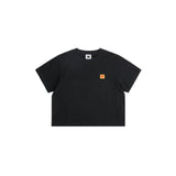 (WOMAN) シグネチャーロゴショートTシャツ【ディープブラック】