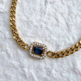 Deep Blue Halo Bracelet