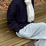 Usual Round Cable Knit - 5COLOR
