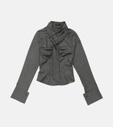 Fondue Tie Shirring Shirt