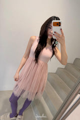 Ballerina chiffon layered dress