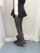 a flared winter dress