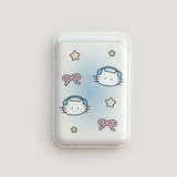[Macsafe] Music cat MagSafe Leather Card Wallet