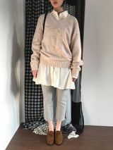 PREP Vネックニット（8color)