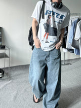 Summer string balloon denim