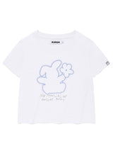 ウィッティバニークロップモーダルTシャツ [ホワイト]