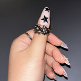 Surgical)Metallic Real Tree Bold Ring
