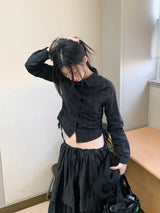 サイドタイチェックシャツ