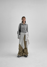 [MADE] Selfie Spa Slim Fit Collar Long Sleeve T-shirt