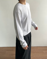 ソフクロップワッフルロングスリーブ
