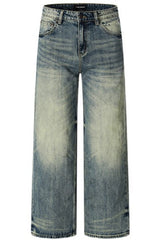 Dark Blue Straight Jeans