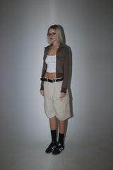 BEIGE CARGO PANTS