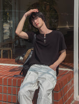 ルーキー フック ヘンリーネック ショートスリーブ Tシャツ