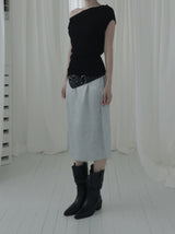 Roche Flower Jacquard Midi Skirt