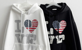 ラブアメリカンフラッグフード [フリース]