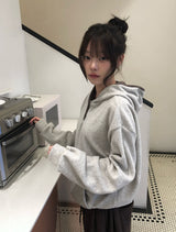 ティバーボタンスナップフードカラーフリース