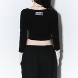(2nd reorder) corset stud long sleeve - black