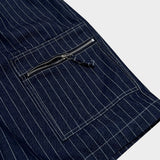 stripe denim shorts_blue