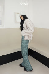 Snow White No Collar Fur Jacket