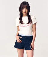 クロップドシグネチャーTシャツ