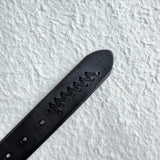 ブラック レース スティッチ ベルト