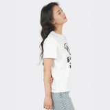 Hahoetal グラフィックショートスリーブTシャツ (White)