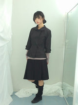 Semi-A-Line Double Button Jacket