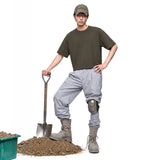 Men's Crop T-Shirt Khaki