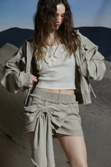 RIBBON POP SLEEVELESS TOP