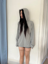 [Unisex]Soft Form Hood Zip-Up