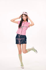 (Copy of) Handle with Care Mini Skirt (Navy)