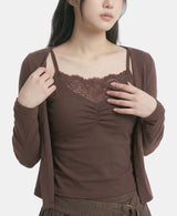 Chloe Lace Layered Cardigan