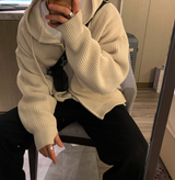 Cant Hachi Warm Knit Hooded Zip-Up