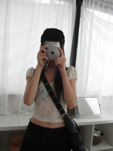 lace puff t
