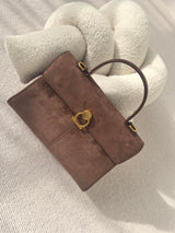 Suede Faux Leather Vintage Tote Cross Bag