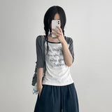 Nagrang Little Girl Off-Shoulder Legrun Tee (3 colors)
