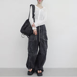 Bonhe シースルー ニット フード付き ジップアップ