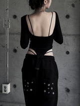 backless bodysuit T