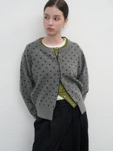 【即日発送】semi loose fit dot cardigan