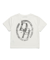 ダブルラインスタックロゴクロップTシャツ