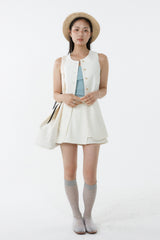 LEAN & LONG VEST_IVORY