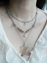 [3set] y2k star layerd necklace | 별 스타 레이어드 세트 목걸이