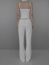 Lua Button Halter Top