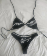 Balloon lettering Strap Bikini