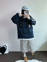 スナップ🪡 アイスクールナイロンバミューダ🤍🤎🖤🩶🤎6カラー