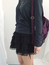 ribbon strap layer skirt