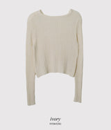 #Wrap Button Layered Knit (3color)
