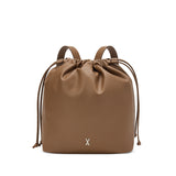Sele Drawstring Backpack Medium Brown