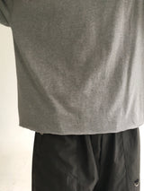 クロップ カットオフ ショートスリーブ(4colors)