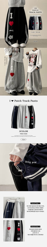Iパッチトラックバルーンワイドパンツ